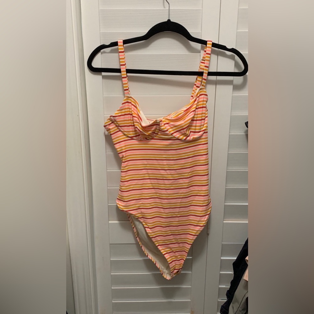 Aerie Striped One-Piece Swimsuit